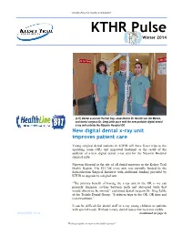 KTHR Pulse Winter 2014