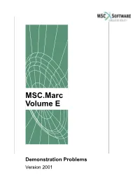 MSC.Marc Volume E
