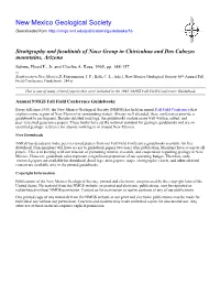 Stratigraphy and Fusulinids of Naco Group in Chiricahua and Dos Cabezas Mountains, Arizona Sabins, Floyd F., Jr