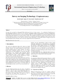 Survey on Surging Technology: Cryptocurrency