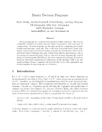 Binary Decision Diagrams