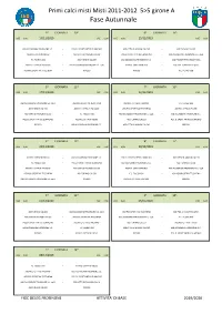 Calendari Primi Calci