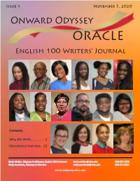 November 2020: Alumni English 100 Class Oracle
