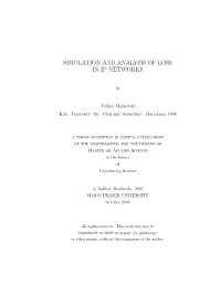 Simulation and Analysis of Loss in Ip Networks