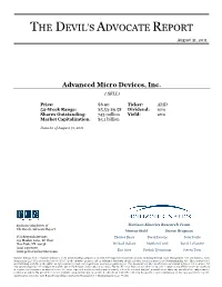 The Devil's Advocate Report