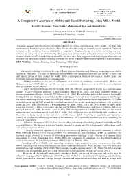 A Comparative Analysis of Mobile and Email Marketing Using AIDA Model