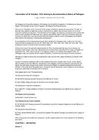 Arrangement of 12 May 1926 Relating to the Issue of Identity