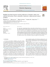 Building Microbial Factories for The