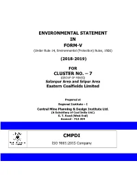 Environmental Statement in Form-V Cluster No