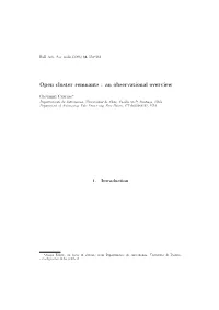 Open Cluster Remnants : an Observational Overview