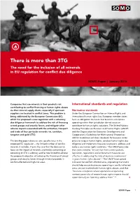 There Is More Than 3TG the Need for the Inclusion of All Minerals in EU Regulation for Conflict Due Diligence