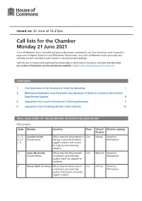 View Call List: Chamber PDF File 0.08 MB
