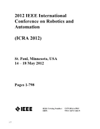 2012 IEEE International Conference on Robotics and Automation (ICRA 2012)