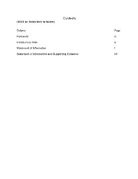 Contents (Click on Index Item to Locate)