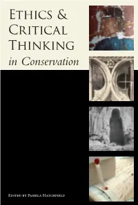 Ethics & Critical Thinking in Conservation