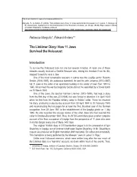 The Linkimer Diary: How 11 Jews Survived the Holocaust