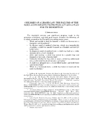Children of a Lesser Law: the Failure of the Born-Alive Infants Protection Act and a Plan for Its Redemption
