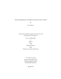 Observational Signatures of Nonlinear Interactions in the Solar Wind