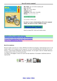 Bsa A10 Service Manual