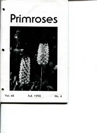 F the American Primrose Society > F an INTRODUCTION Fall, 1990 Volume 48, Number 4 to PRIMULA VIALII