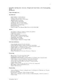 Fr12 Reading List