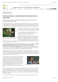 From Forest to Femur | Bamboo & Rattan for Inclusive and Green