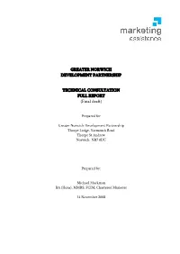 GREATER NORWICH DEVELOPMENT PARTNERSHIP TECHNICAL CONSULTATION FULL REPORT (Final Draft)