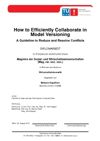 How to Efficiently Collaborate in Model Versioning