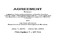 AGREEMENT Between