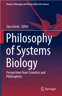 Sara Green Editor Perspectives from Scientists and Philosophers