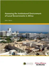 Assessing the Institutional Environment of Local Governments in Africa