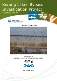 Kerang Lakes Bypass Investigation Project Technical Report –Third Reedy Lake