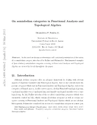 On Semiabelian Categories in Functional Analysis And