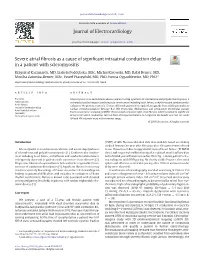 Severe Atrial Fibrosis As a Cause of Significant Intraatrial Conduction Delay in a Patient with Scleromyositis