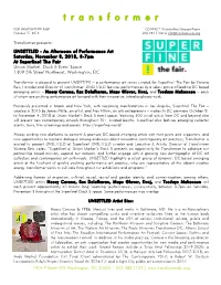 Superfine UNSETTLED Pr 10.15.18