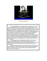 The "Greatest European Mathematician of the Middle Ages"