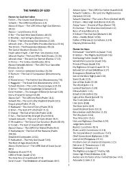 The Names Of
