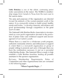 2021 NLBRA Rule Book