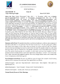 'B' Class: XI Topic: Meeting at Night Date: 02.07.2020 About the Po