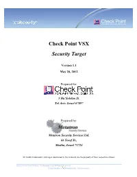 Check Point VSX Security Target