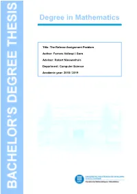 Degree in Mathematics