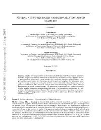 Neural Networks Based Variationally Enhanced Sampling