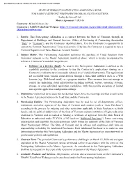 1. Parties. This Participating Addendum Is a Contract Between