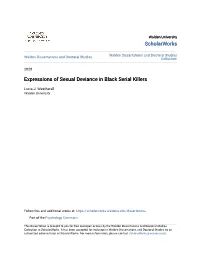 Expressions of Sexual Deviance in Black Serial Killers