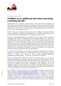 FLARM® As an Additional Tool When Searching a Missing Aircraft