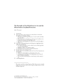 The Principle of Non-Refoulement at Sea and the Effectiveness of Asylum Protection