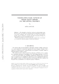 Arxiv:1906.01636V1 [Math.GR] 5 Jun 2019 Eomn Fhuitcsac O Oia Evidence/Argume Logical for Search Heuristic S T of Л Behind Velopment Поиска N.A