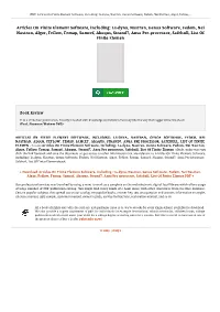 Download Ebook Articles on Finite Element Software, Including: Ls