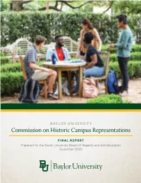 Final Report of the Commission on Historic Campus Representations