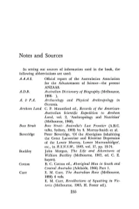 Notes and Sources